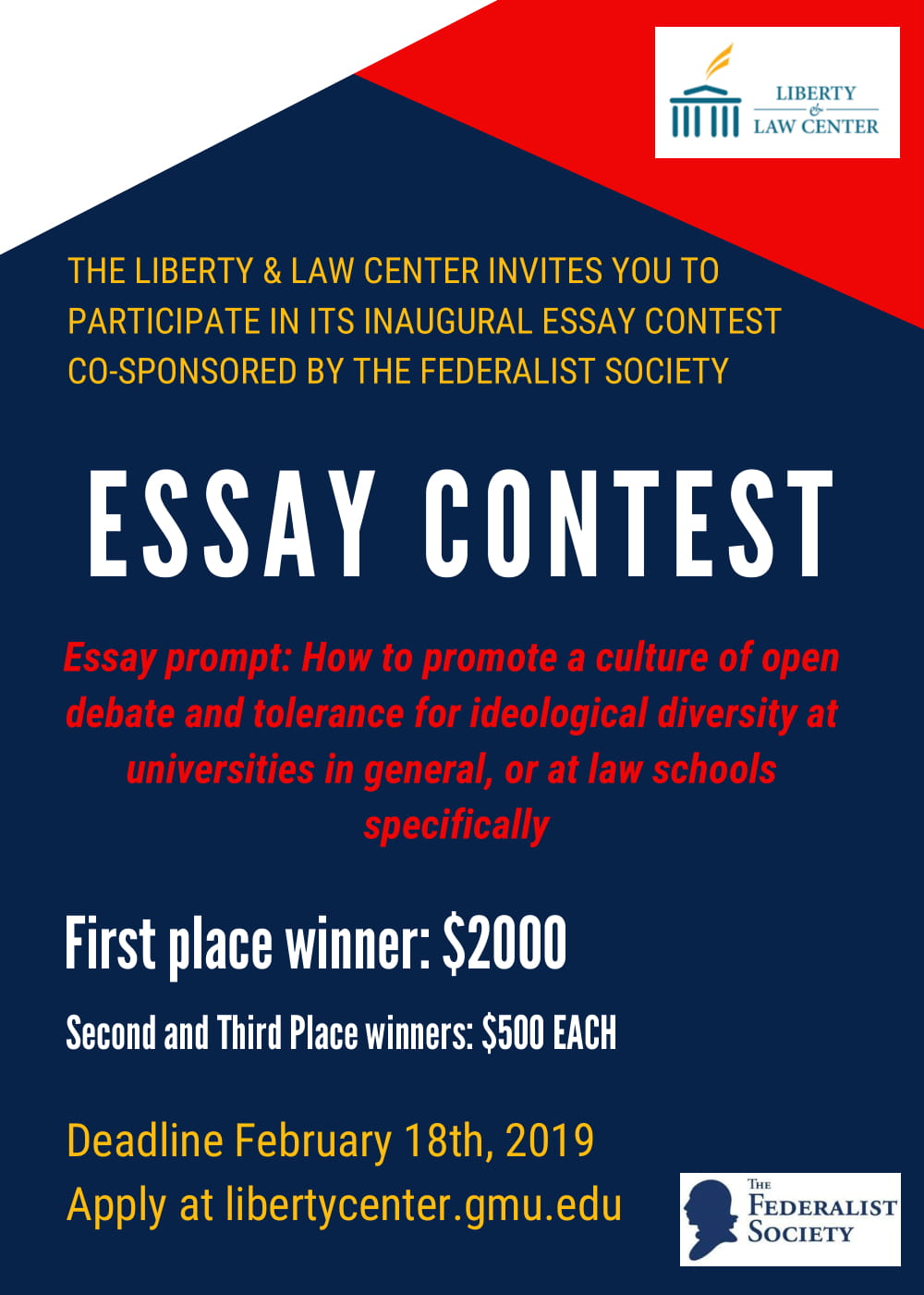 Essay Contest Liberty & Law Center The Federalist Society